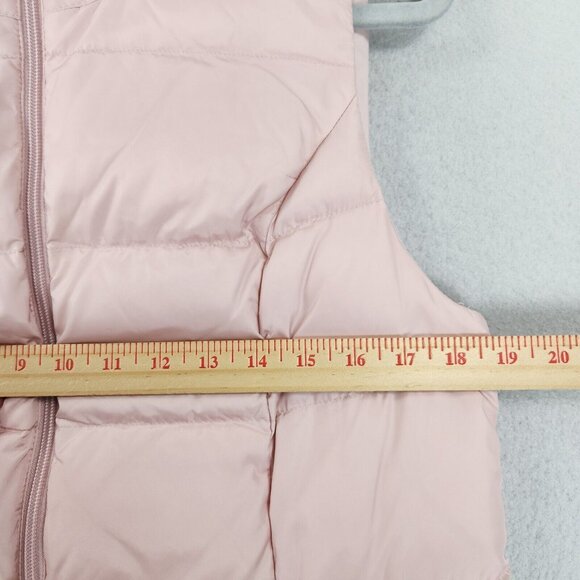 J Jill Vest Women Small Pink Down Long Line Puffer Quilted Full Zip Classic - Picture 4 of 13